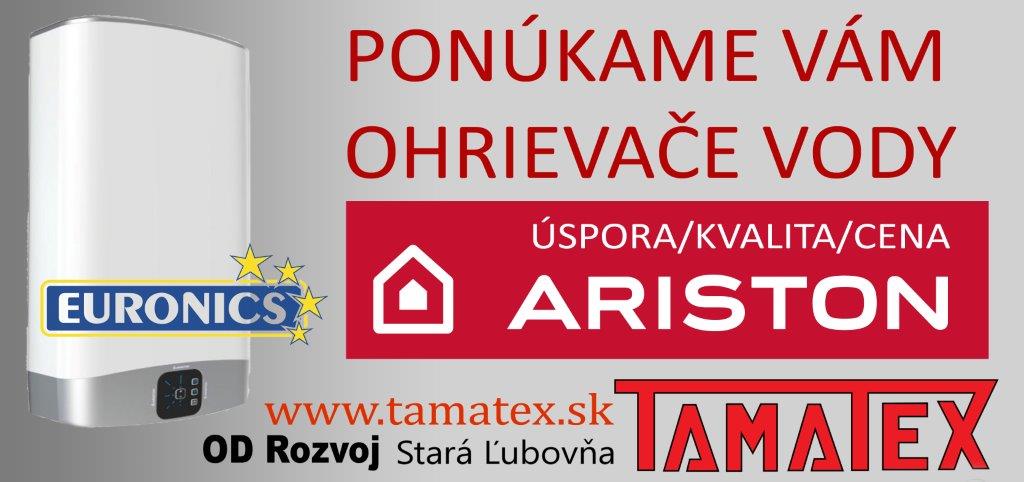 Ponúkame vám orievače vody ARISTON